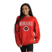  Nebraska Gameday Couture Going Strong Stitch Seam Pullover