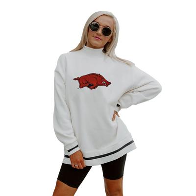 Arkansas Gameday Couture This Is It Mock Neck Pullover