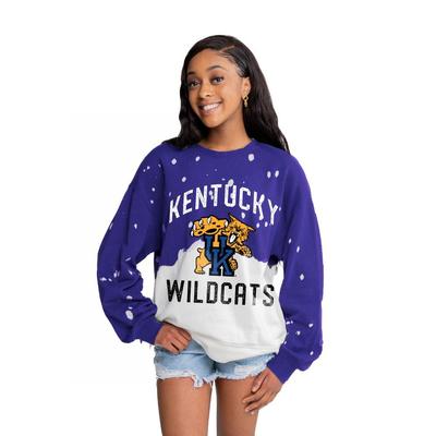 Kentucky Gameday Couture Twice As Nice Faded Crewneck Pullover