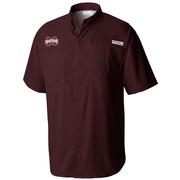  Mississippi State Columbia Tamiami Short Sleeve Woven Shirt