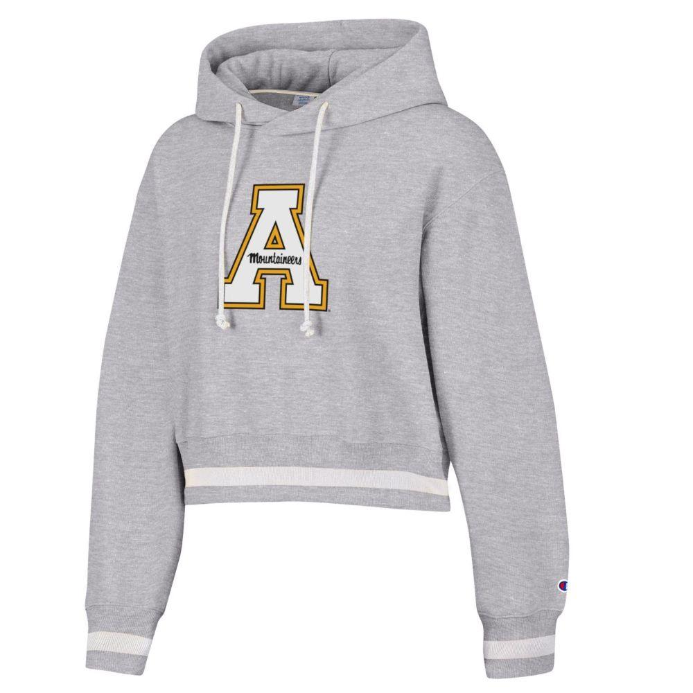 App State Champion Women's Reverse Weave Cropped Hoodie