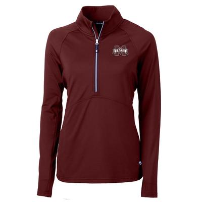 Mississippi State Cutter & Buck Adapt Eco Half Zip Pullover