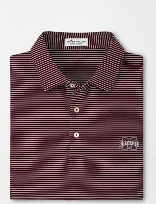 Mississippi State Peter Millar Marlin Stripe Performance Polo