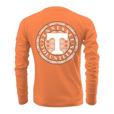 Tennessee Circle Pattern Long Sleeve Comfort Colors Tee