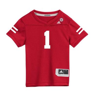 Nebraska Adidas #1 Toddler Replica Football Jersey