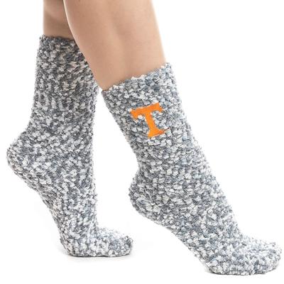 Tennessee Marbled Fuzzy Gripper Socks