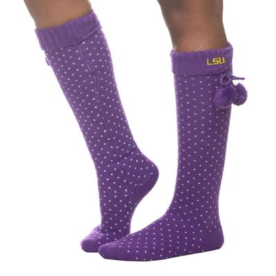 LSU Knee High Socks