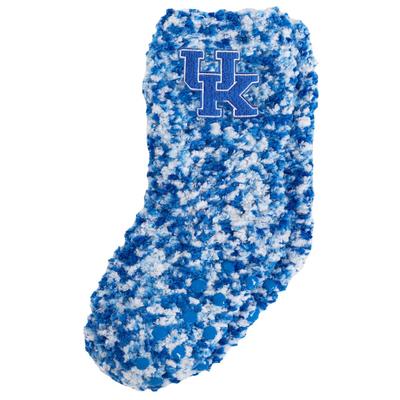 Kentucky YOUTH Fuzzy Marled Slipper Socks