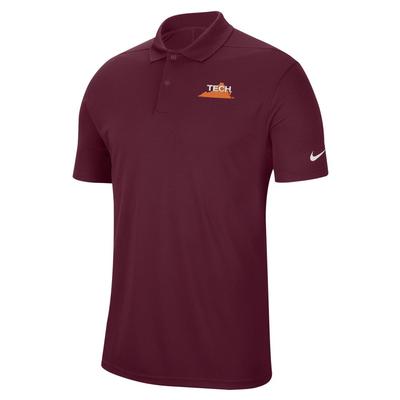 Virginia Tech State Nike Golf Victory Solid Polo