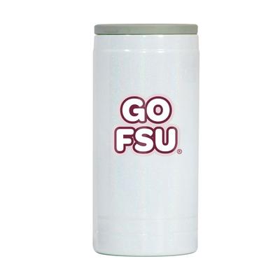 Florida State Bubble Iridescent Slim Can Coolie