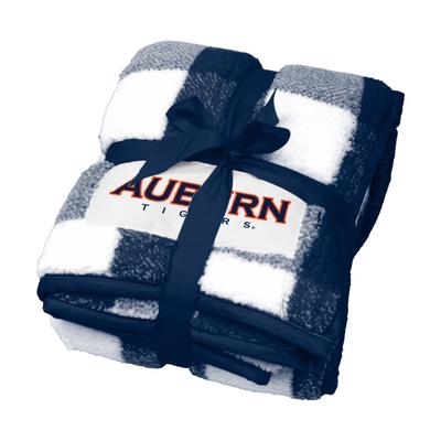 Auburn Buffalo Check Fleece Blanket