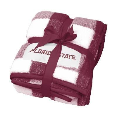 Florida State Buffalo Check Fleece Blanket