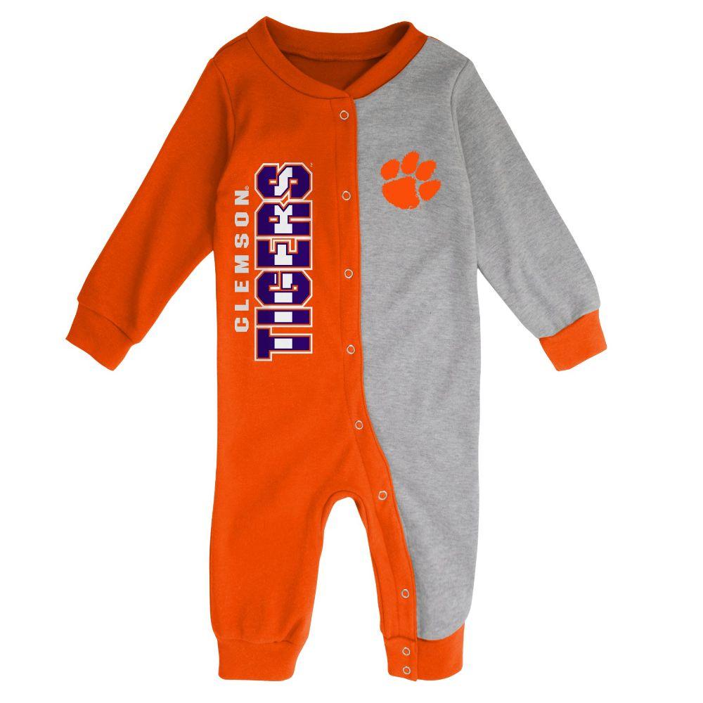  Clemson Gen2 Infant Half Time Long Sleeve Snap Coverall