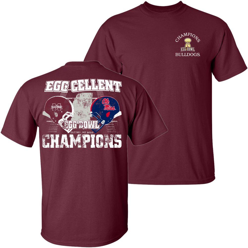  Mississippi State 2022 Egg Bowl Champions Tee Shirt