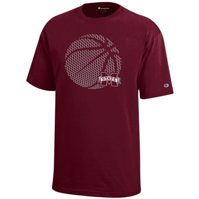 Mississippi State Champion YOUTH Basketball Logo Tee