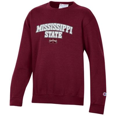 Mississippi State Champion YOUTH Embroidered Crewneck