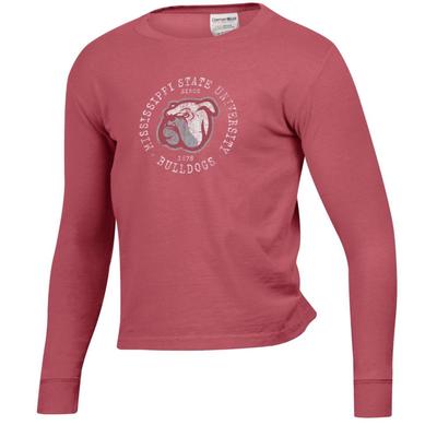 Mississippi State YOUTH Comfort Wash Long Sleeve Tee
