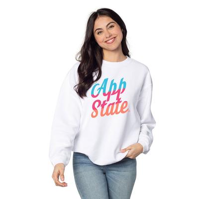 Appalachian State Chicka-D Colorwave Script Corded Crew