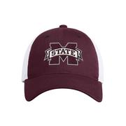  Mississippi State Adidas Mascot Block M State Slouch Trucker Hat