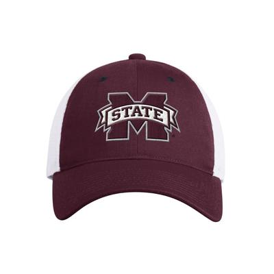 Mississippi State Adidas Mascot Block M State Slouch Trucker Hat