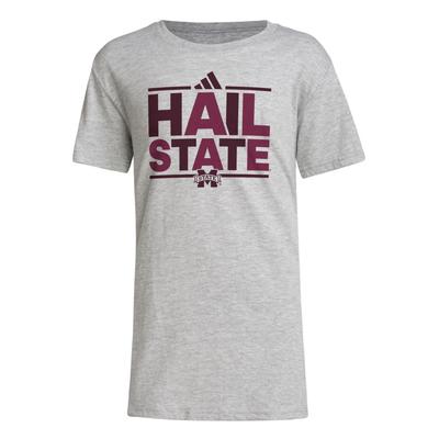 Mississippi State Adidas YOUTH Hail State Fresh Tee