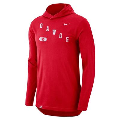 Georgia Nike Men's College Dri-Fit Wordmark T-Shirt Hoodie