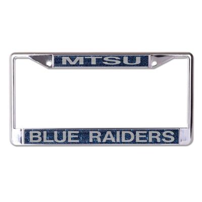 MTSU Glitter License Plate Frame