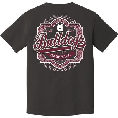 Mississippi State Bulldogs Paisley Baseball Comfort Colors Tee