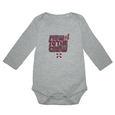 Mississippi State Garb Infant Ollie New to the Crew Long Sleeve Onesie