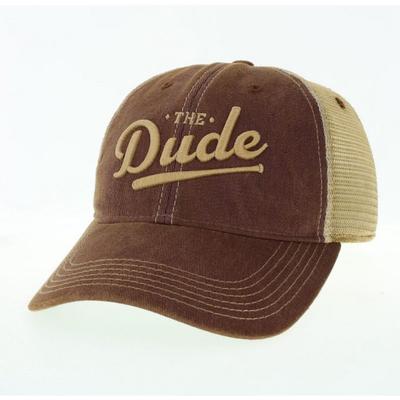 Mississippi State Legacy The Dude Script Bar Trucker Hat