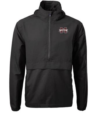 Mississippi State Cutter & Buck Men's Charter Eco Anorak Pullover