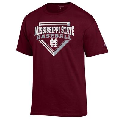Mississippi State Champion Baseball Over Plate Tee