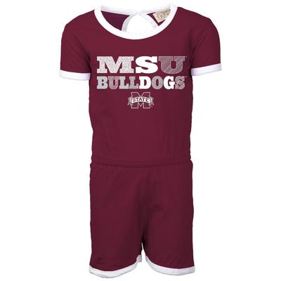 Mississippi State Wes and Willy YOUTH Ringer Romper