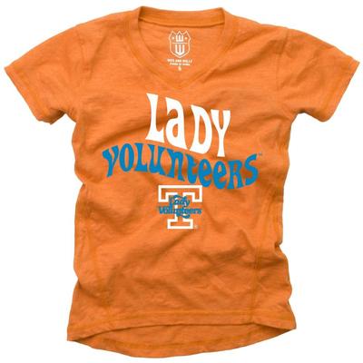 Tennessee Lady Vols Wes and Willy Kids Blend Slub Tee