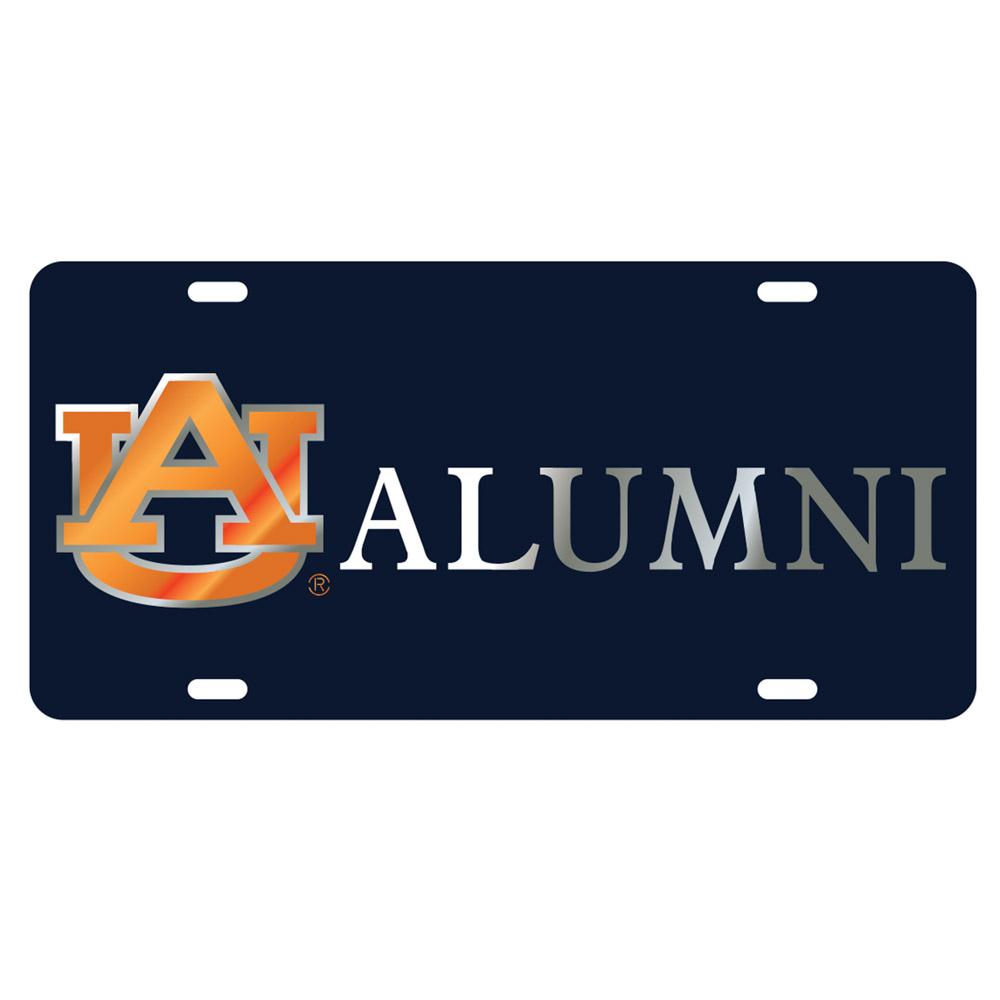  Auburn License Plate Au Alumni Navy With Silver Letters