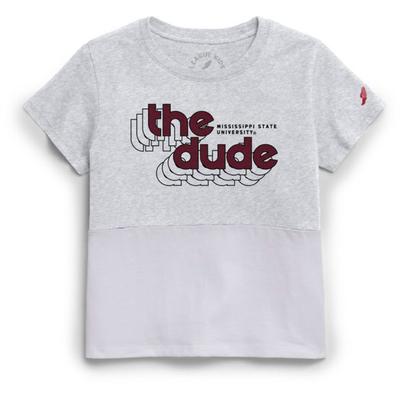 Mississippi State Legacy YOUTH The Dude Colorblock Stacked Tee