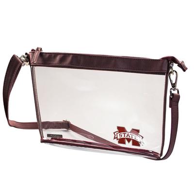 Mississippi State Large Crossbody Clear Bag