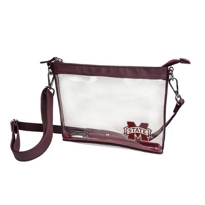Mississippi State Small Crossbody Clear Bag