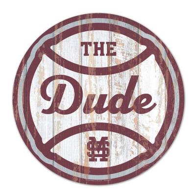 Mississippi State Wincraft 4' The Dude Round Baseball Sign
