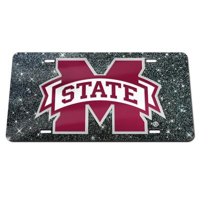 Mississippi State Wincraft Glitter License Plate