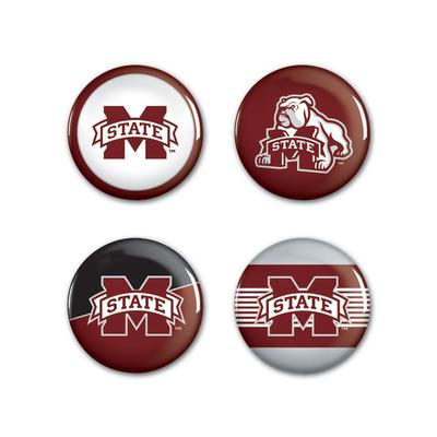 Mississippi State 4-Pack Mini Buttons