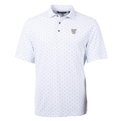 Tennessee Lady Vols Cutter & Buck Eco Pique Tile Print Polo WHITE