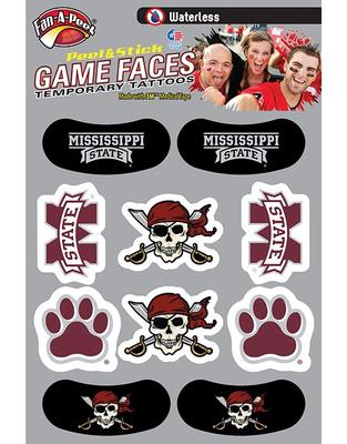 Mississippi State Combo Pack Waterless Face Tattoos