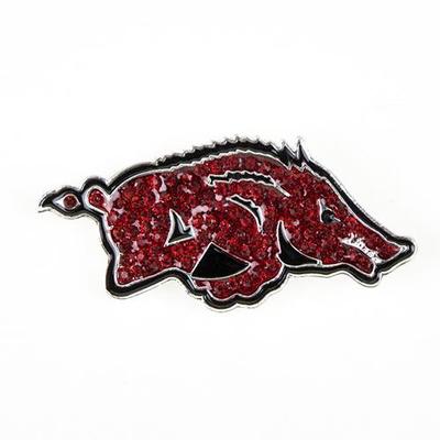 Arkansas Crystal Razorback Pin
