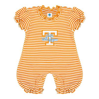 Tennessee Lady Vols Infant Striped Puff Romper