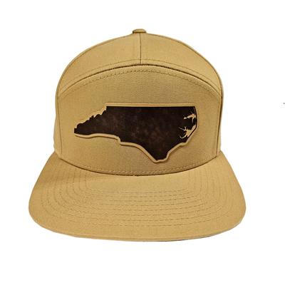 Boone Seven Panel Leather Patch Adjustable Hat