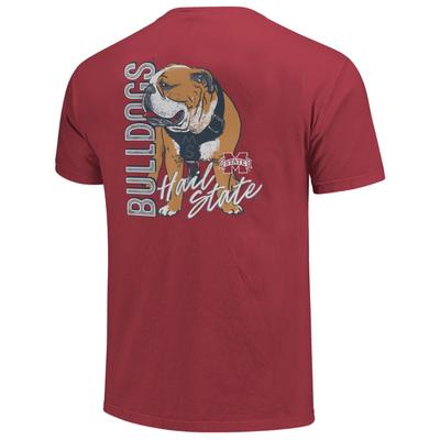 Mississippi State Bulldog Stance Comfort Colors Tee