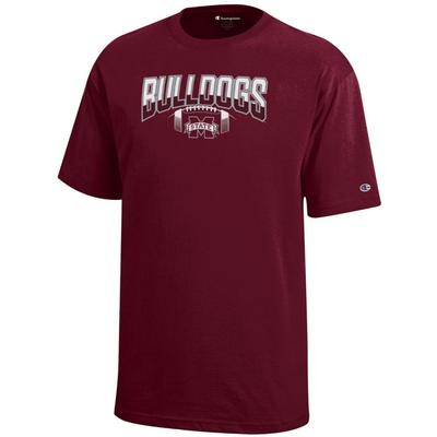 Mississippi State Champion YOUTH Wordmark Over Laces Tee