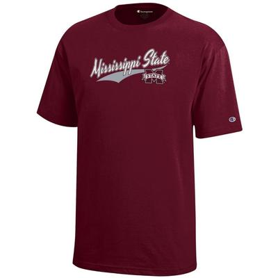 Mississippi State Champion YOUTH Script Logo Tee