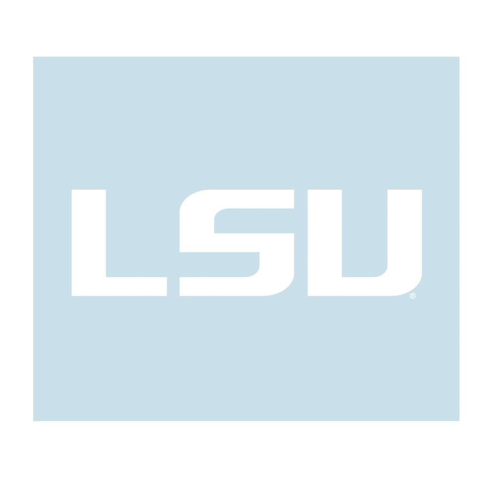 LSU Decal White LSU Logo 6